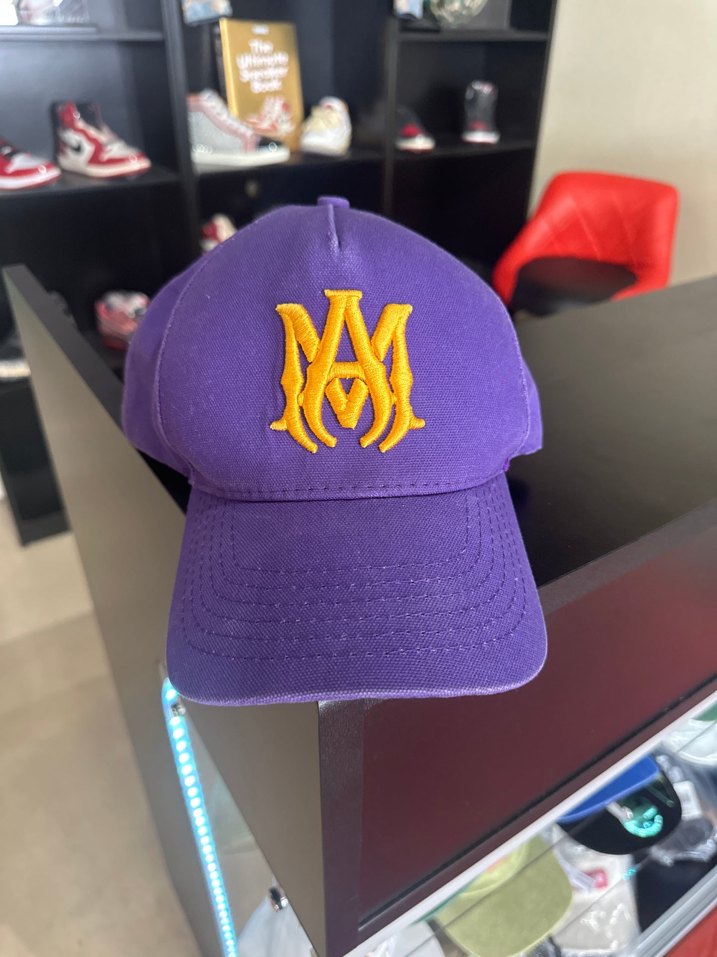 Amiri Purple Logo Hat