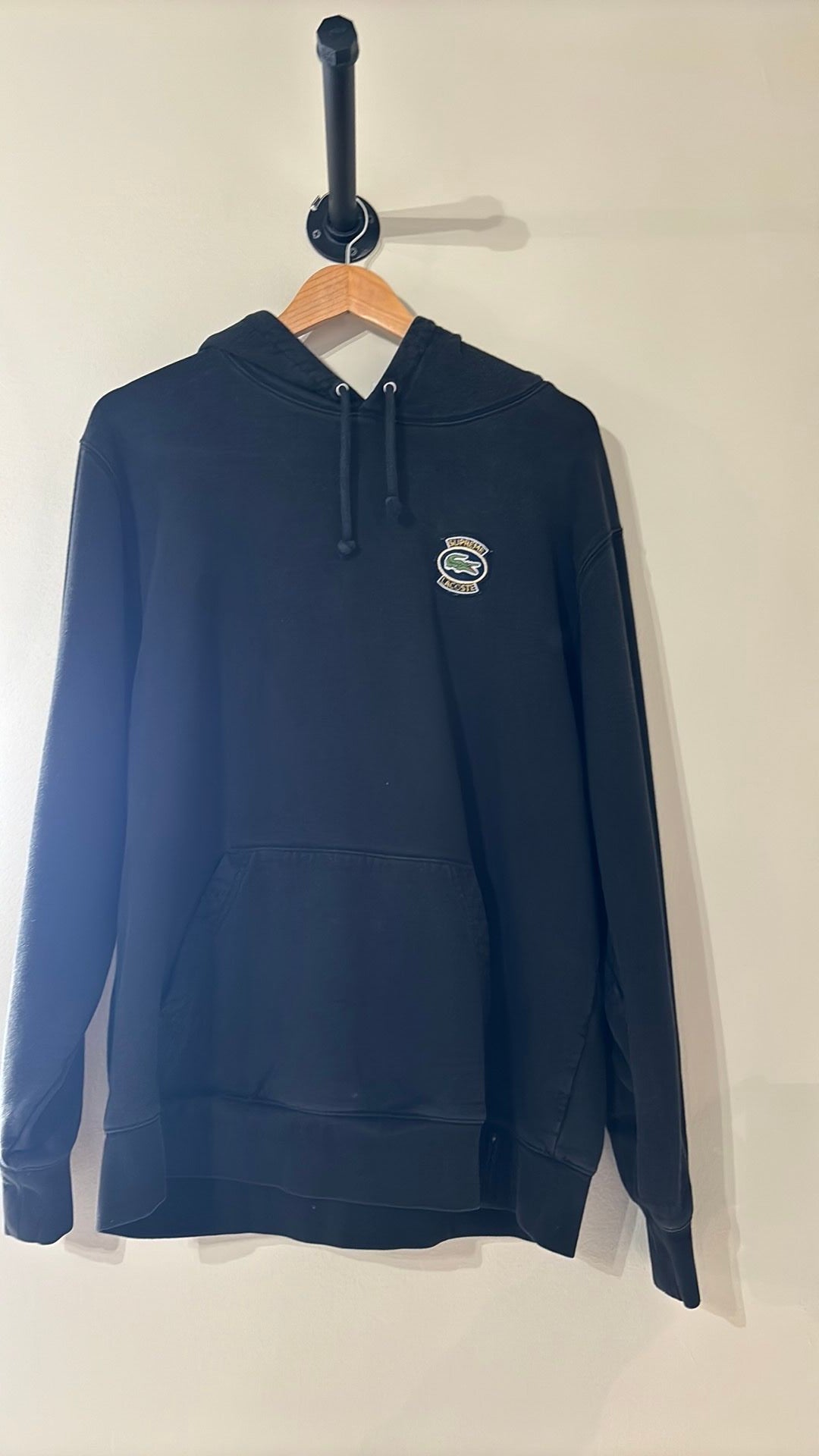 Supreme x Lacoste hoodie sz large