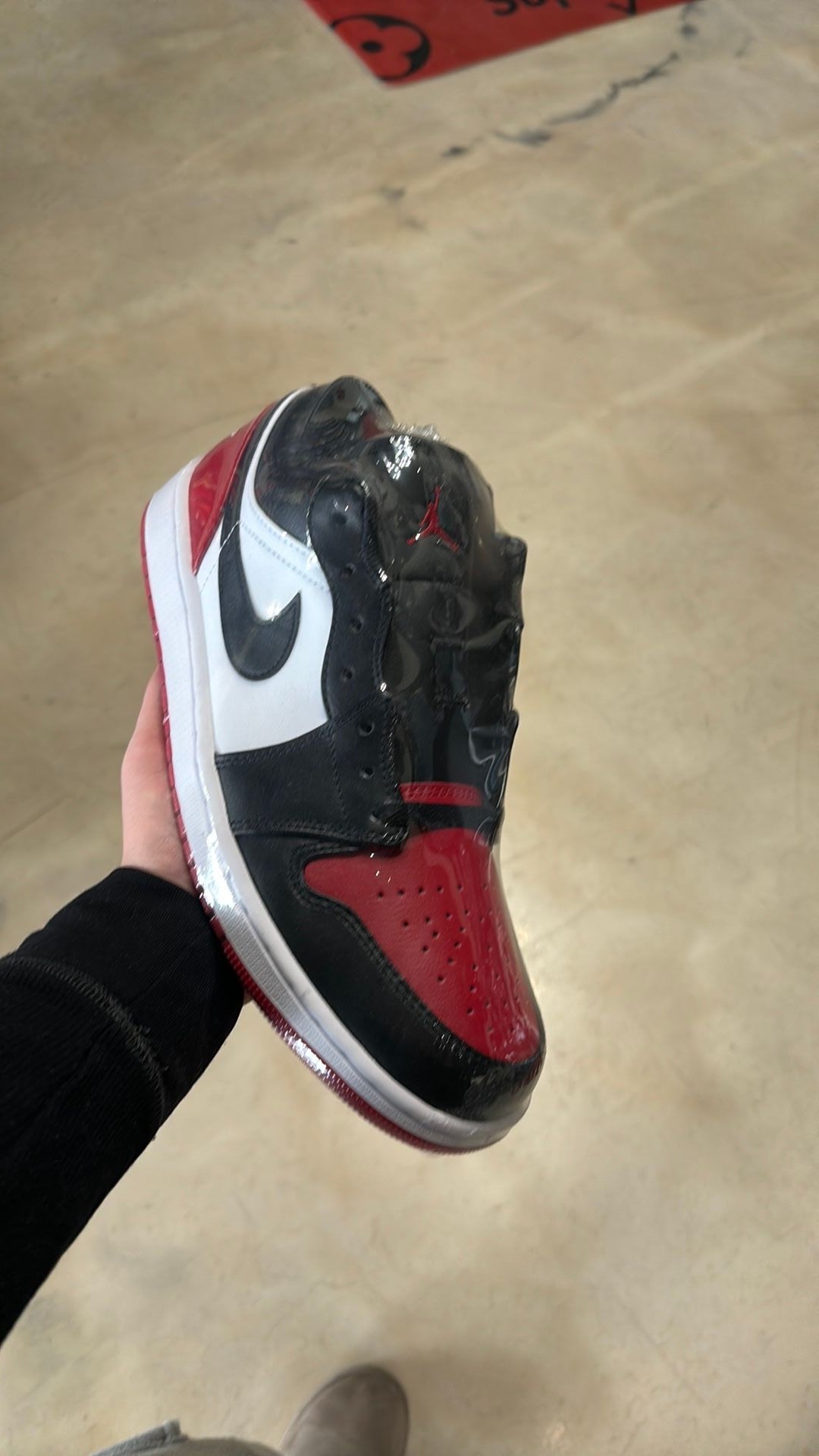 Jordan 1 low bred toe 2.0